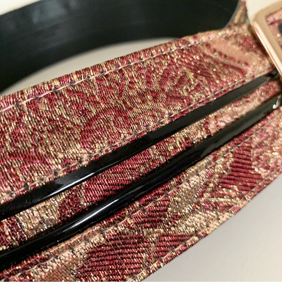 Hold Olivia Palermo thick brocade belt - Picture 6 of 15